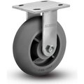 Colson CSC 6" QuietMaster Caster with Rigid Plate, 4" x 4-1/2" Plate, 450 Lb. Capacity EG-62-PERF(RG)-R-PB